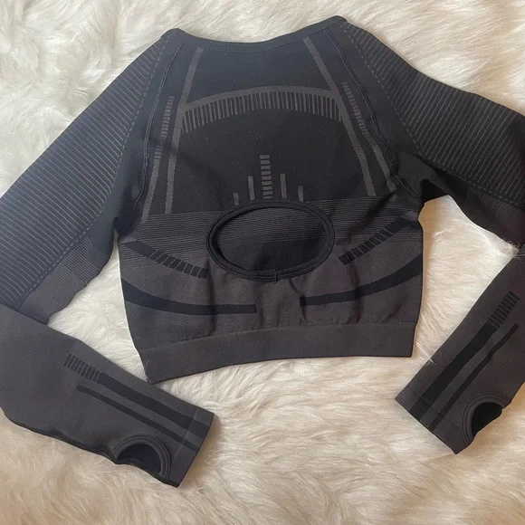 Gymshark Compression Crop Top Black Size Small - Picture 5 of 8